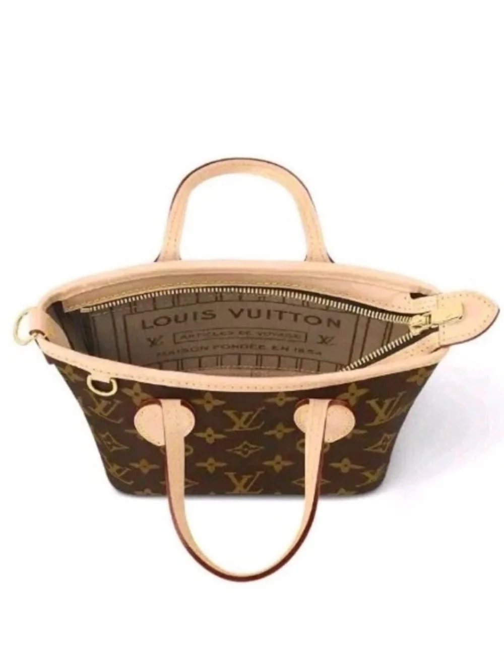 100% Authentic Brand New Louis Vuitton Neverfull BB Monogram Tote Bag - Picture 3 of 12